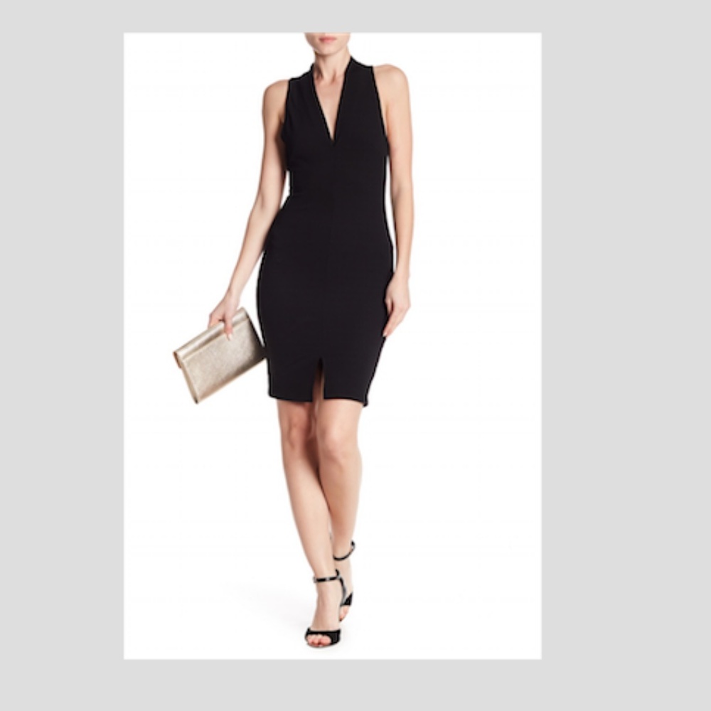 ASTR Sleeveless Black Dress